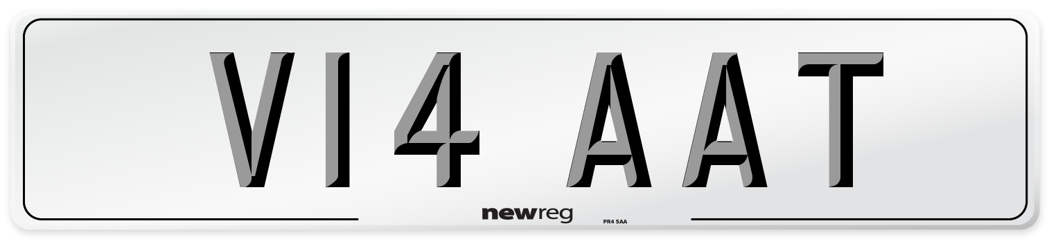 V14 AAT Number Plate from New Reg